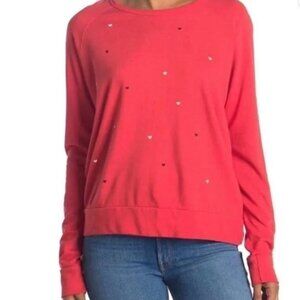 Sundry Heart Raglan Sweatshirt Size 1 Small